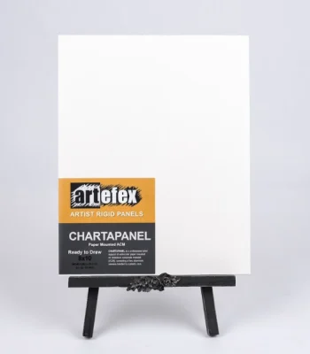 Artefex Chartapanel, a durable art panel made for watercolor and mixed media, featuring a smooth, archival-quality surface.