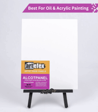Artefex Alcotpanel, a lightweight, durable panel made for acrylic, oil, and mixed media art applications.