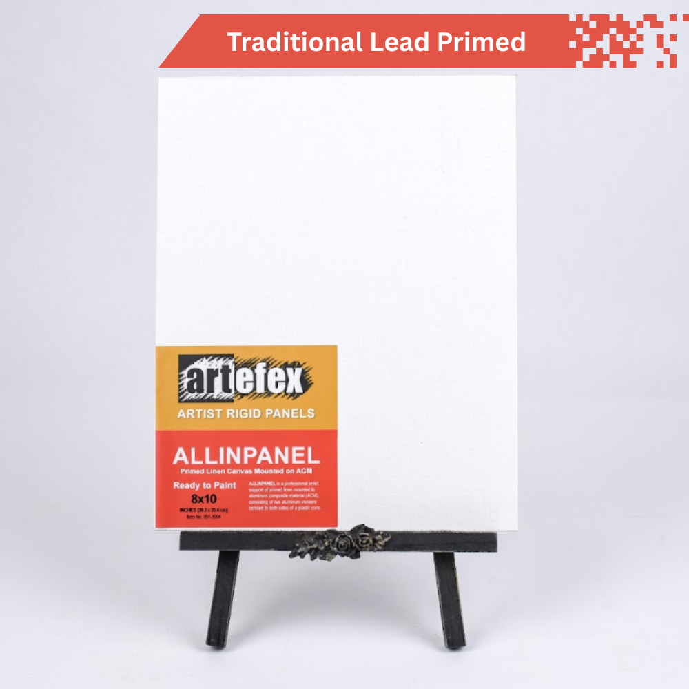 Artefex Allinpanel, a versatile, durable art panel made from high-quality materials, perfect for acrylic, oil, and mixed media painting.