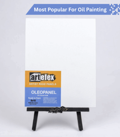 Artefex Oleopanel, a smooth, durable art panel designed for oil painting and mixed media with an archival-quality surface.