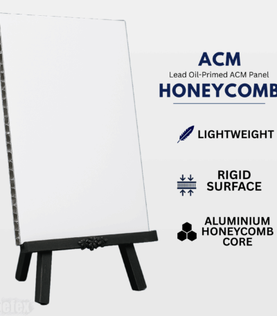 Artefex ACM Oil Primed Honeycomb Panel – Lead oil-primed ACM panel with honeycomb core, ideal for professionals demanding stability and quality