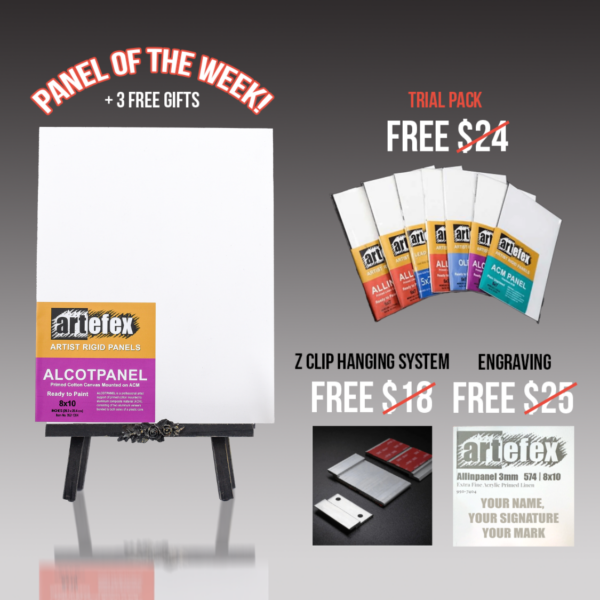 516  Fine - Alcotpanel Acrylic Canvas Board (Cotton Polyester)  | 16x20" | 3mm | Panel of The Week